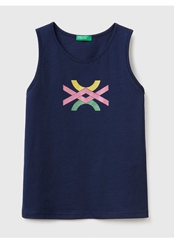 Benetton Top w kolorze granatowym ze sklepu Limango Polska w kategorii Bluzki dziewczęce - zdjęcie 183893332