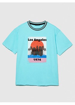 Sisley Koszulka w kolorze błękitnym ze sklepu Limango Polska w kategorii T-shirty chłopięce - zdjęcie 183893390