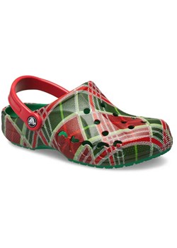 Crocs Chodaki &quot;Baya Holiday&quot; w kolorze zielono-czerwonym ze sklepu Limango Polska w kategorii Klapki dziecięce - zdjęcie 183893720
