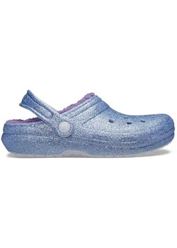Crocs Chodaki &quot;Frosted Glitter&quot; w kolorze błękitno-fioletowym ze sklepu Limango Polska w kategorii Klapki dziecięce - zdjęcie 183893753