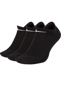 Skarpety treningowe no-show Nike Everyday Cushioned (3 pary) - Czerń ze sklepu Nike poland w kategorii Skarpetki męskie - zdjęcie 183893853