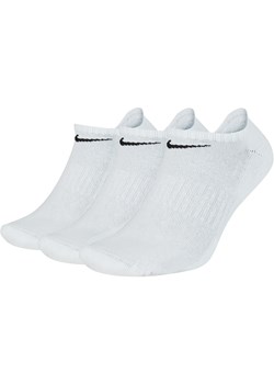 Skarpety treningowe no-show Nike Everyday Cushioned (3 pary) - Biel ze sklepu Nike poland w kategorii Skarpetki męskie - zdjęcie 183893854