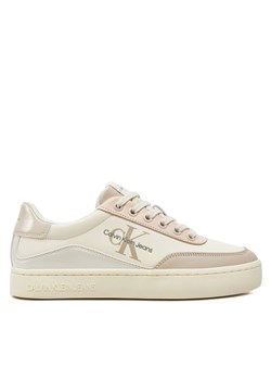 Calvin Klein Jeans Sneakersy Classic Cupsole Low Lace Lth Ml YW0YW01527 Różowy ze sklepu MODIVO w kategorii Buty sportowe damskie - zdjęcie 183894912