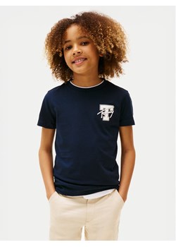 Tommy Hilfiger T-Shirt Varsity Graphic KB0KB09868 Granatowy Regular Fit ze sklepu MODIVO w kategorii T-shirty chłopięce - zdjęcie 183894932