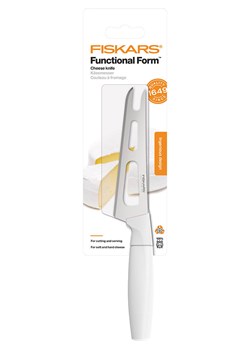 Fiskars Nóż &quot;Functional Form&quot; w kolorze srebrno-białym do sera - dł. 24 cm ze sklepu Limango Polska w kategorii Noże kuchenne - zdjęcie 183898064