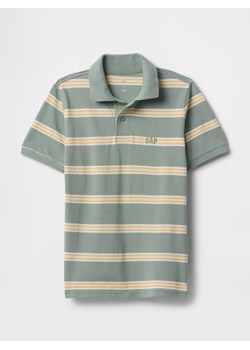 GAP Koszulka polo w kolorze zielono-beżowym ze sklepu Limango Polska w kategorii T-shirty chłopięce - zdjęcie 183898204