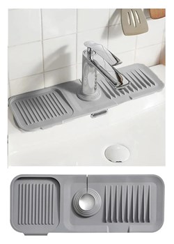 Violeta Home Mata w kolorze szarym do ociekania - 37 x 13,7 x 1,5 cm ze sklepu Limango Polska w kategorii Akcesoria kuchenne - zdjęcie 183899131