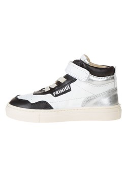 Primigi Skórzane sneakersy w kolorze srebrno-biało-czarnym ze sklepu Limango Polska w kategorii Buty zimowe dziecięce - zdjęcie 183900571