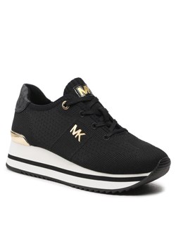 Sneakersy MICHAEL Michael Kors Monique Knit Trainer 43F1MQFSBD Czarny ze sklepu eobuwie.pl w kategorii Buty sportowe damskie - zdjęcie 183902233