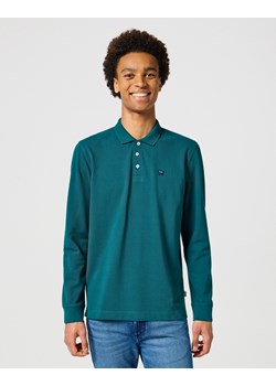 WRANGLER MĘSKA KOSZULKA WRANGLER LS POLO DEEP TEAL 112355058 ze sklepu YouNeedit.pl w kategorii T-shirty męskie - zdjęcie 183902492