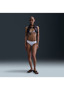 Damski dół od bikini Hipster Nike Swim Essential - Biel ze sklepu Nike poland w kategorii Stroje kąpielowe - zdjęcie 183903011