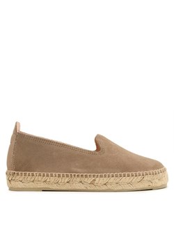 Manebi Espadryle Suede Flat Espadrilles K 1.9 N0 Brązowy ze sklepu MODIVO w kategorii Espadryle damskie - zdjęcie 183904281