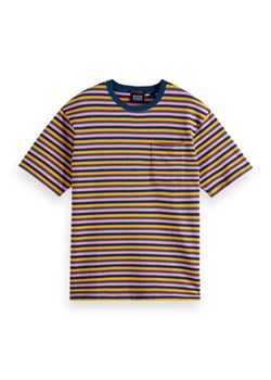 Scotch &amp; Soda Koszulka w kolorze jasnoróżowo-granatowo-żółtym ze sklepu Limango Polska w kategorii T-shirty męskie - zdjęcie 183905481