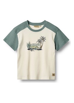 Wheat Koszulka &quot;Hector&quot; w kolorze biało-zielonym ze sklepu Limango Polska w kategorii T-shirty chłopięce - zdjęcie 183905603