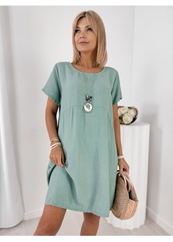 sukienka tanira miętowa one size ze sklepu UBRA w kategorii Sukienki - zdjęcie 183905974