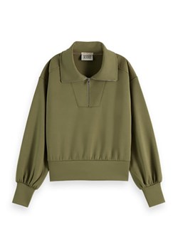 Scotch &amp; Soda Bluza w kolorze khaki ze sklepu Limango Polska w kategorii Bluzy damskie - zdjęcie 183906150