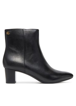 Botki LAUREN RALPH LAUREN 802967842001 Czarny ze sklepu eobuwie.pl w kategorii Botki - zdjęcie 183906213