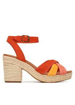 Espadryle Toms Majorca Strappy 10021951 Czerwony ze sklepu eobuwie.pl w kategorii Espadryle damskie - zdjęcie 183906391