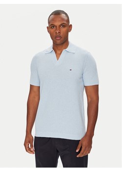 Tommy Hilfiger Polo MW0MW39531 Błękitny Regular Fit ze sklepu MODIVO w kategorii T-shirty męskie - zdjęcie 183907510