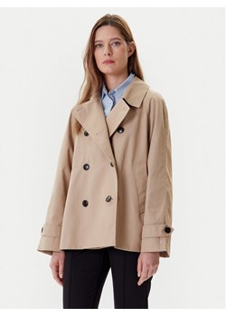 Tommy Hilfiger Trencz WW0WW45618 Beżowy Regular Fit ze sklepu MODIVO w kategorii Płaszcze damskie - zdjęcie 183907544