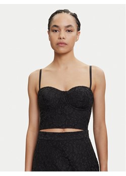 Guess Top W5YH42 WHD00 Czarny Regular Fit ze sklepu MODIVO w kategorii Bluzki damskie - zdjęcie 183907782