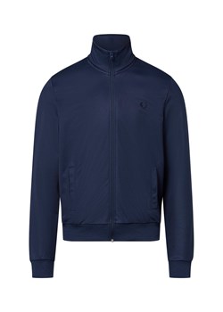 Fred Perry Męska bluza rozpinana Mężczyźni granatowy jednolity ze sklepu vangraaf w kategorii Bluzy męskie - zdjęcie 183909471