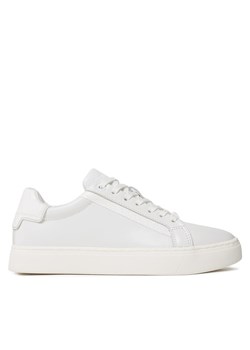 Calvin Klein Sneakersy Clean Cup Lace-Nano Mono Mix HW0HW01592 Biały ze sklepu MODIVO w kategorii Buty sportowe damskie - zdjęcie 183910602