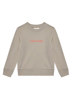 Calvin Klein Jeans Bluza Inst Logo IU0IU00680 M Szary Regular Fit ze sklepu MODIVO w kategorii Bluzy chłopięce - zdjęcie 183910703
