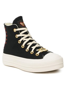 Converse Trampki Ctas Lift Hi A05138C Czarny ze sklepu MODIVO w kategorii Trampki damskie - zdjęcie 183910722