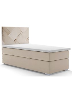Pojedyncze łóżko boxspring 90x200 S4-C66 ze sklepu Edinos.pl w kategorii Łóżka i materace - zdjęcie 183912754