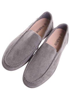 Buty męskie wsuwane szare mokasyny /G5-1 17825 T288/ ze sklepu Pantofelek24.pl w kategorii Mokasyny męskie - zdjęcie 183912782