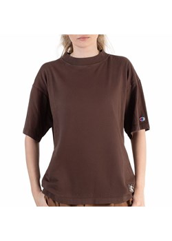 Koszulka Champion Crewneck 117449-MS663 - brązowa ze sklepu streetstyle24.pl w kategorii Bluzki damskie - zdjęcie 183912803