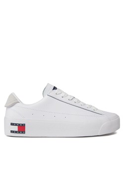 Sneakersy Tommy Jeans Tjw Vulc Flatform Sneaker Ess EN0EN02509 Biały ze sklepu eobuwie.pl w kategorii Buty sportowe damskie - zdjęcie 183913443