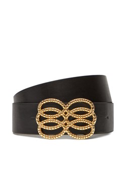 Pasek Damski Pieces Pctunja Wide Jeans Belt 17158014 Czarny ze sklepu eobuwie.pl w kategorii Paski damskie - zdjęcie 183913494