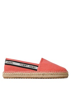 Espadryle Tommy Jeans Tjw Flatform Webbing Espadrille EN0EN02362 Koralowy ze sklepu eobuwie.pl w kategorii Espadryle damskie - zdjęcie 183913510