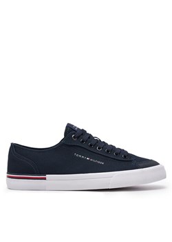 Tenisówki Tommy Hilfiger Corporate Vulc Canvas FM0FM04954 Granatowy ze sklepu eobuwie.pl w kategorii Trampki męskie - zdjęcie 183913543
