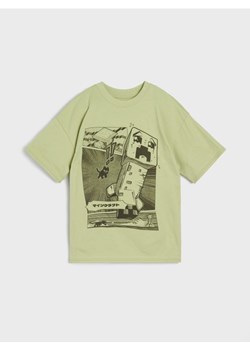 Sinsay - Koszulka oversize Minecraft - green spruce ze sklepu Sinsay w kategorii T-shirty chłopięce - zdjęcie 183916444