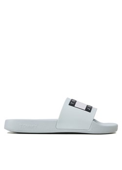 Klapki Tommy Jeans Flag Pool Slide EN0EN02351 Błękitny ze sklepu eobuwie.pl w kategorii Klapki damskie - zdjęcie 183916852