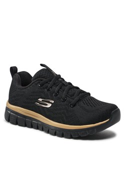 Skechers Sneakersy 12615 BKRG Czarny ze sklepu MODIVO w kategorii Buty sportowe damskie - zdjęcie 183917233
