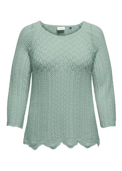 ONLY Carmakoma Sweter w kolorze miętowym ze sklepu Limango Polska w kategorii Swetry damskie - zdjęcie 183918170