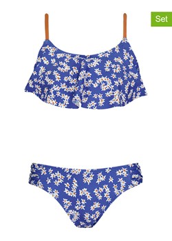 Barts Bikini &quot;Moave Ruffle Top&quot; w kolorze niebiesko-biało-pomarańczowym ze sklepu Limango Polska w kategorii Stroje kąpielowe - zdjęcie 183918321