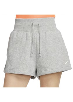 Spodenki damskie Nike Sportswear Phoenix Fleece FD1409-063 - szare ze sklepu streetstyle24.pl w kategorii Szorty - zdjęcie 183919433