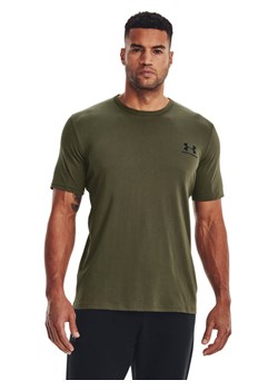 Under Armour T-Shirt UA SPORTSTYLE LC SS 1326799 Khaki Regular Fit ze sklepu MODIVO w kategorii T-shirty męskie - zdjęcie 183921734