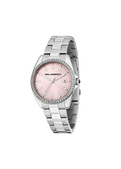KARL LAGERFELD Zegarek R0553101512 Srebrny ze sklepu MODIVO w kategorii Zegarki - zdjęcie 183921760