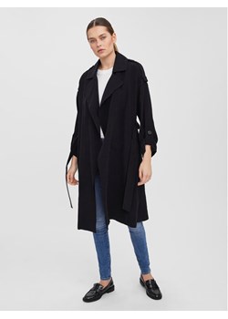 Vero Moda Trencz Bella 10252979 Czarny Relaxed Fit ze sklepu MODIVO w kategorii Płaszcze damskie - zdjęcie 183921763