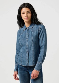 WRANGLER DAMSKA KOSZULA JEANSOWA WRANGLER EXAG YOKE SHIRT FADED BLUE 112356476 ze sklepu YouNeedit.pl w kategorii Koszule damskie - zdjęcie 183923003