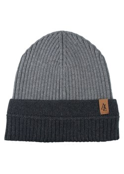 Jesienno-Zimowa Czapka (beanie) – Alties - Popiel z Grafitem CPAALTSbeanie12popielgraf ze sklepu JegoSzafa.pl w kategorii Czapki zimowe męskie - zdjęcie 183923590