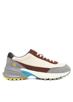 Sneakersy Calvin Klein Jeans Hike Runner Casual Ny-Su YM0YM01292 Beżowy ze sklepu eobuwie.pl w kategorii Buty sportowe męskie - zdjęcie 183924394