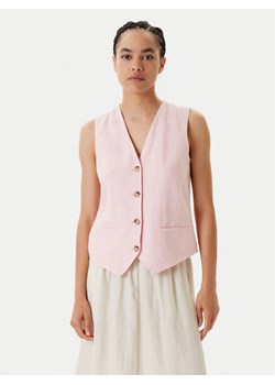 United Colors Of Benetton Kamizelka garniturowa 2AGHDJ00G Różowy Slim Fit ze sklepu MODIVO w kategorii Kamizelki damskie - zdjęcie 183924931