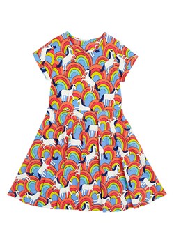 Frugi Sukienka &quot;Spring Skater&quot; w kolorze czerwono-błękitnym ze sklepu Limango Polska w kategorii Sukienki dziewczęce - zdjęcie 183926470